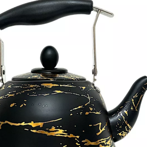 ابريق شاي  المطلي - لون اسود-جودة عالية